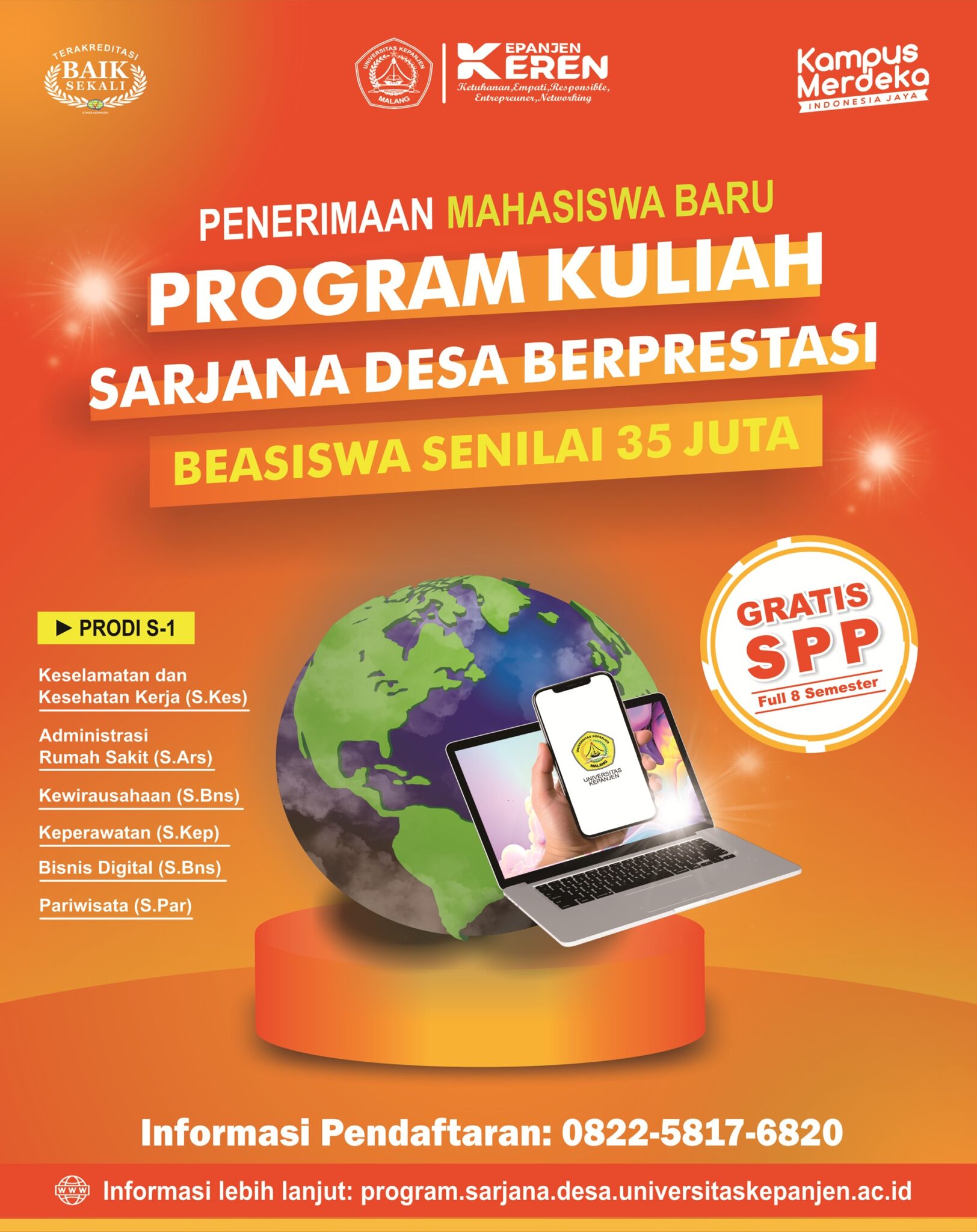 PROGRAM KULIAH SARJANA DESA BEASISWA UNIVERSITAS KEPANJEN